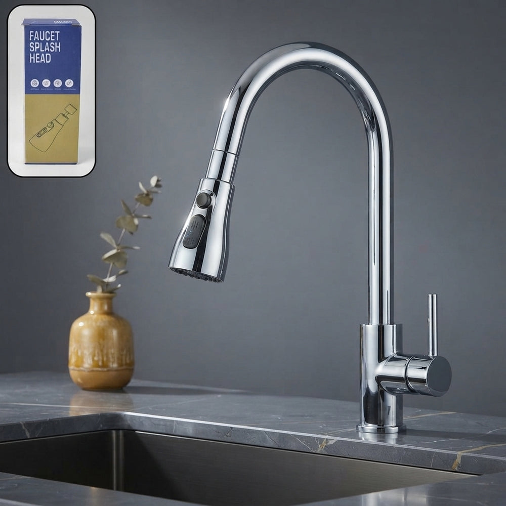 Kitchen Faucet 3-function Pull Down Sink Sprayer (1 Pc) - stellar-stats-with-image