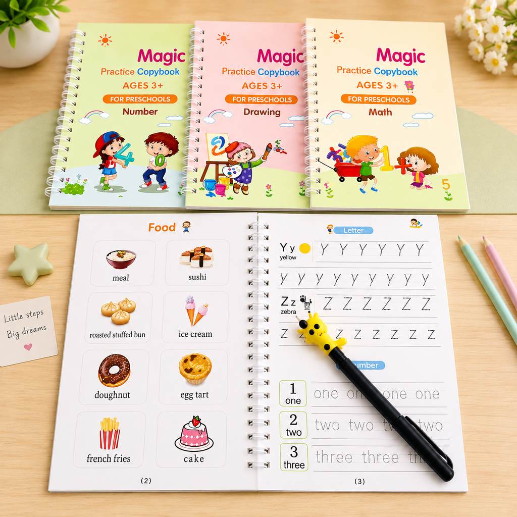 Magic Practice Copybook (4 Book + 10 Refill) (A-127)