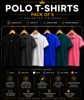 pack of 5 polo tshirt
