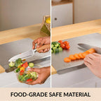 Stainless Steel Cutting Board - Odor-Free Hygienic Food Prep