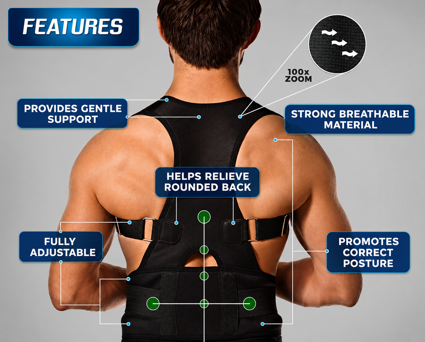 Posture Corrector Shoulder Belt